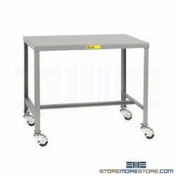 Machine Shop Table on Wheels Rolling Workbench Bench Worktable Little Giant