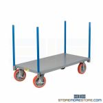 Dolly for Long Items Carpet Truck Lumber Dolly Large Platform Removable Posts