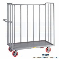 Package Pick-up Delivery Cart Distribution Center Three-Sided Rolling Dolly
