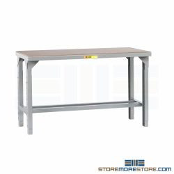 Height Adjustable Hardboard Table Workbench Industrial Ergonomic Worktable Bench