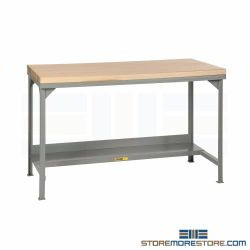 Maple Worktable 60Wx30Dx36H Workbench Solid Block Top Table Bench Heavy Duty