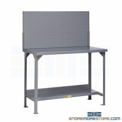 Worktable Pegboard Panel Tool Hooks Storage Bench Workbench Little Giant