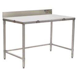 [Discontinued] 24" x 108" Cutting Table with 4-1/2" Backsplash, #SMS-88-CT24108S-BS