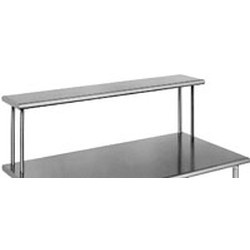 10" x 132" 16/3 Gauge, Single Deck Non-Adjustable Overshelf, #SMS-88-OS10132-16/3