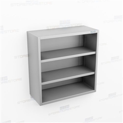 Open Wall Mounted Stainless Cabinet | Steel Storage Casework