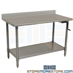 Adjustable Stainless Worktable | Research Lab Workbench