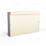 Locking Shelves with Doors, Front Mounted (Fits 132-1/8"-144" W x 48"-79"H Shelving), #SMS-89-079144FRT