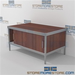 Mail room sorting consoles are a perfect solution for incoming mail center all aluminum structural framework and lots of accessories wheels are available on all aluminum framed consoles In Line Workstations Perfect for storing mail machines and scales