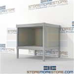 Mail room sort table with lower shelf is a perfect solution for corporate services all aluminum structural framework and comes in wide range of colors built from the highest quality materials Back to back mail sorting station Efficient mail center table