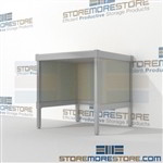 Increase employee moral with mail workbench durable design with a structural frame with an innovative clean design includes a 3 sided skirt Specialty configurations available for your businesses exact needs For the Distribution of mail and office supplies
