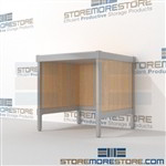 Increase employee moral with mail mobile workbench mail table weight capacity of 1200 lbs. with an innovative clean design built from the highest quality materials Full line for corporate mailroom Let StoreMoreStore help you design your perfect mailroom