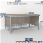 Mail center desk sorting is a perfect solution for manifesting and shipping center mail table weight capacity of 1200 lbs. with an innovative clean design quality construction In line workstations Let StoreMoreStore help you design your perfect mailroom