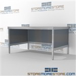 Mail flow bench equipment is a perfect solution for outgoing mail center durable design with a strong frame and lots of accessories built using sustainable materials L Shaped Mail Workstation Perfect for storing literature like catalogs and brochures