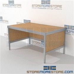 Mail flow adjustable work table is a perfect solution for mail processing center durable work surface and comes in wide range of colors built from the highest quality materials Extremely large number of configurations Perfect for storing mail supplies