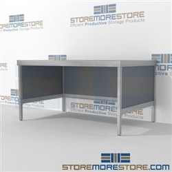 Mail bench furniture is a perfect solution for mail & copy center built for endurance and variety of handles available ergonomic design for comfort and efficiency 3 mail table depths available Perfect for storing literature like catalogs and brochures