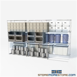 2 Deep Side To Side Wire Racking trolly moving shelving storage racks SMS-94-LAT-1842-32 overall size is 3245.3 inches wide x 11' 2" deep x 134 inches high