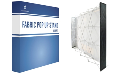 8x8ft Straight Fabric PopUp (Double Side Graphic Only)
