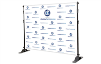 Adjustable Banner Stand 8x8 Graphic Package