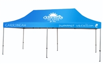 Buy Aluminum tent with custom print for only $982.   Order today!