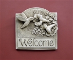 Hummingbird Welcome Plaque