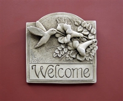 Hummingbird Welcome Plaque