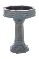 Greek Key Bird Bath