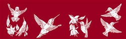 Assorted Hummingbird Window Decals