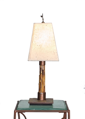 Unique Handmade Decorative Primal Brown Bamboo Accent Table Lamp for Office,Bed Room,Living Room,Housewarming