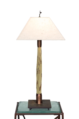 Decorative unique handmade Tall Breeze Light Green Thatch accent table lamp for office,living room,bed room,housewarming