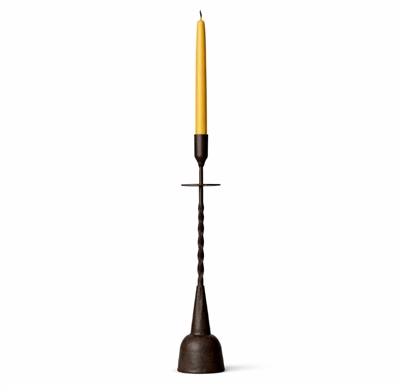 Handmade Iron Candle Holder - Twisted Cross