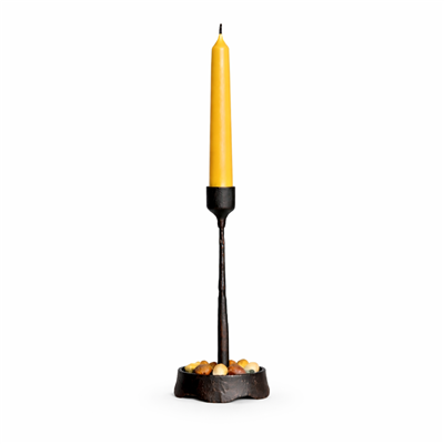 Handmade Iron Candle Holder - Full Bloom
