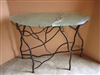 Organic Half Moon Accent Table