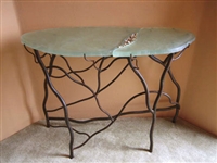 Organic Half Moon Accent Table