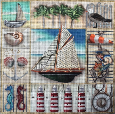 1021 Sailboat Collage