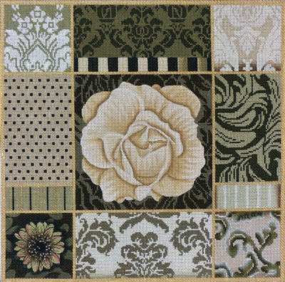 1040 Umber Floral Collage