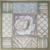 1061 White & Green Rose Collage