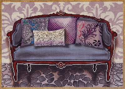 1075a Purple Couch