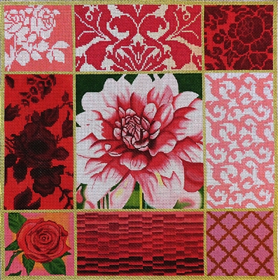1084 Pink Dahlia Collage