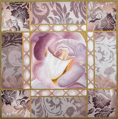 1113 Lt. Pink Rose Collage Collage