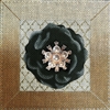 114a Black Flower Bling