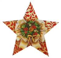 115b Wreath Tree Topper Star