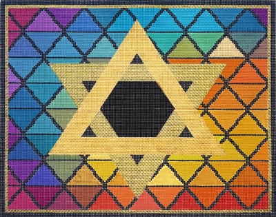 403T Multicolored Triangle Tallis Bag