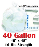 40 Gallon Garbage Bags Can Liners 40 GAL Trash Bags