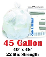 45 Gallon Garbage Bags Can Liners 45 GAL Trash Bags