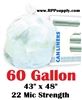60 Gallon Garbage Bags Can Liners 60 GAL Trash Bags