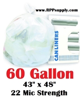 60 Gallon Garbage Bags Can Liners 60 GAL Trash Bags