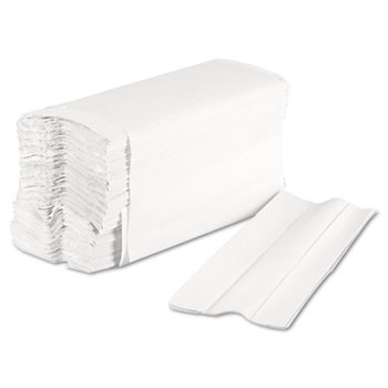 Economy C-Fold White Paper Towels Folded RPPsupply House Brand 2400ct