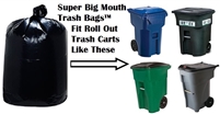 95 Gallon Trash Bags Super Big Mouth Trash Bags X-Large Industrial 95 GAL Garbage Bags XL Can Liners Extra Large