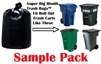 Super Big Mouth Trash Bags X-Large Industrial 64 65 95 96 GAL Garbage Bags XL Can Liners Extra Large