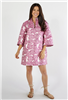 Caryn Lawn Pink Keri Jacquard Floral Dress